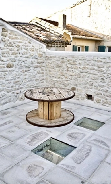 Samper Construction : dallage terrasse à Saint-Geniès-de-Malgoirès près de Nîmes (30)